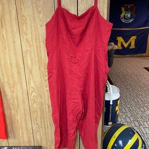 NWOT Old Navy Red Jumpsuit
